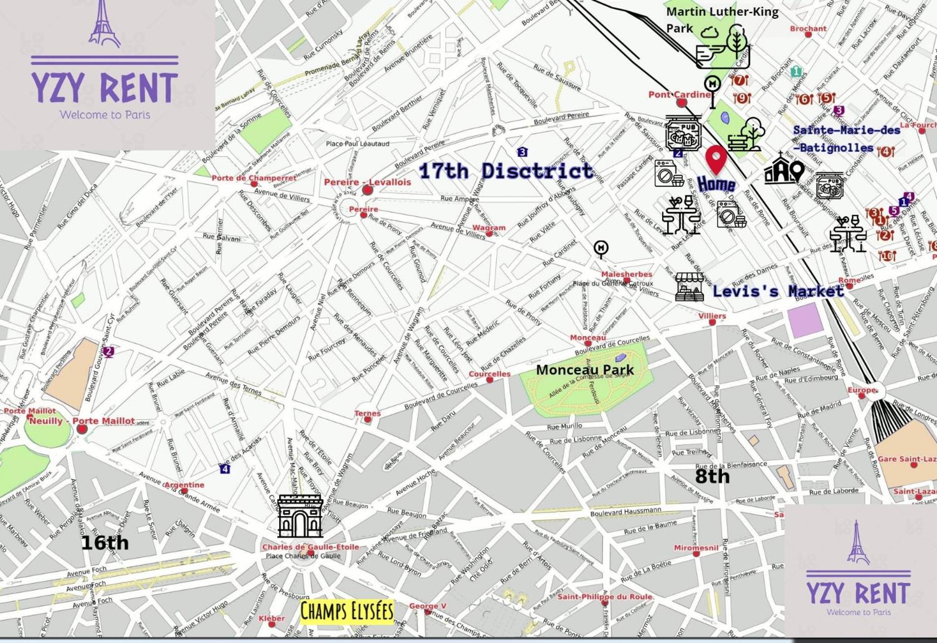 Studio Moderne Au Coeur De Paris Batignolles Ngoại thất bức ảnh